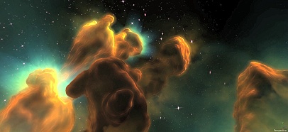Staubwolken formen sich neue Sterne