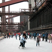 Essen_Kokerei Zollverein_Eisbahn