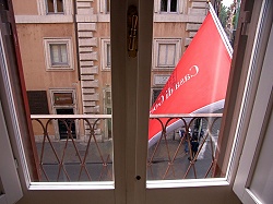Blick aus dem Fenster heute