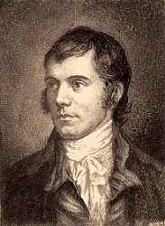 Robert Burns, Zeichnung von William Hole