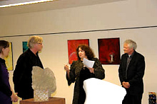Vernissage Fels Stahl Leinwand 08102