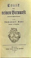 Die Erstausgabe von Kants Hauptwerk